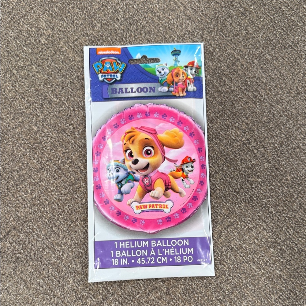 Paw Patrol Pink Helium Balloon